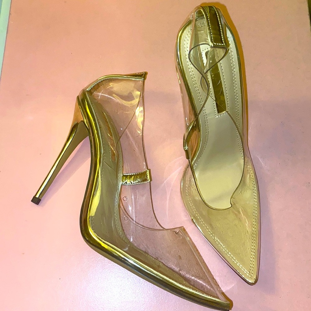 Clear heels Cinderella slippers
